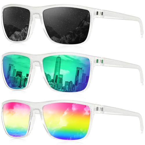 KALIYADI Polarized Sunglasses for Men, Lightweight Sun Glasses with UV Protection for Driving Fishing Golf