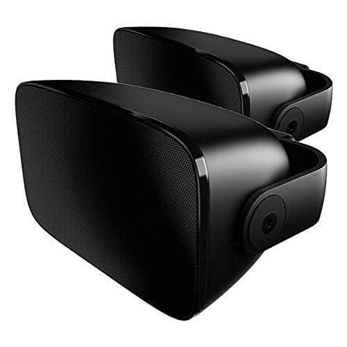 Bowers & Wilkins AM-1 Architectural Monitor Weather-Resistant Loudspeaker for Patio, Garden, or Poolside, 1" Aluminum-Dome Tweeter, 5" Glassfibre Cone Midrange & Auxiliary Bass Radiator (Pair, White)