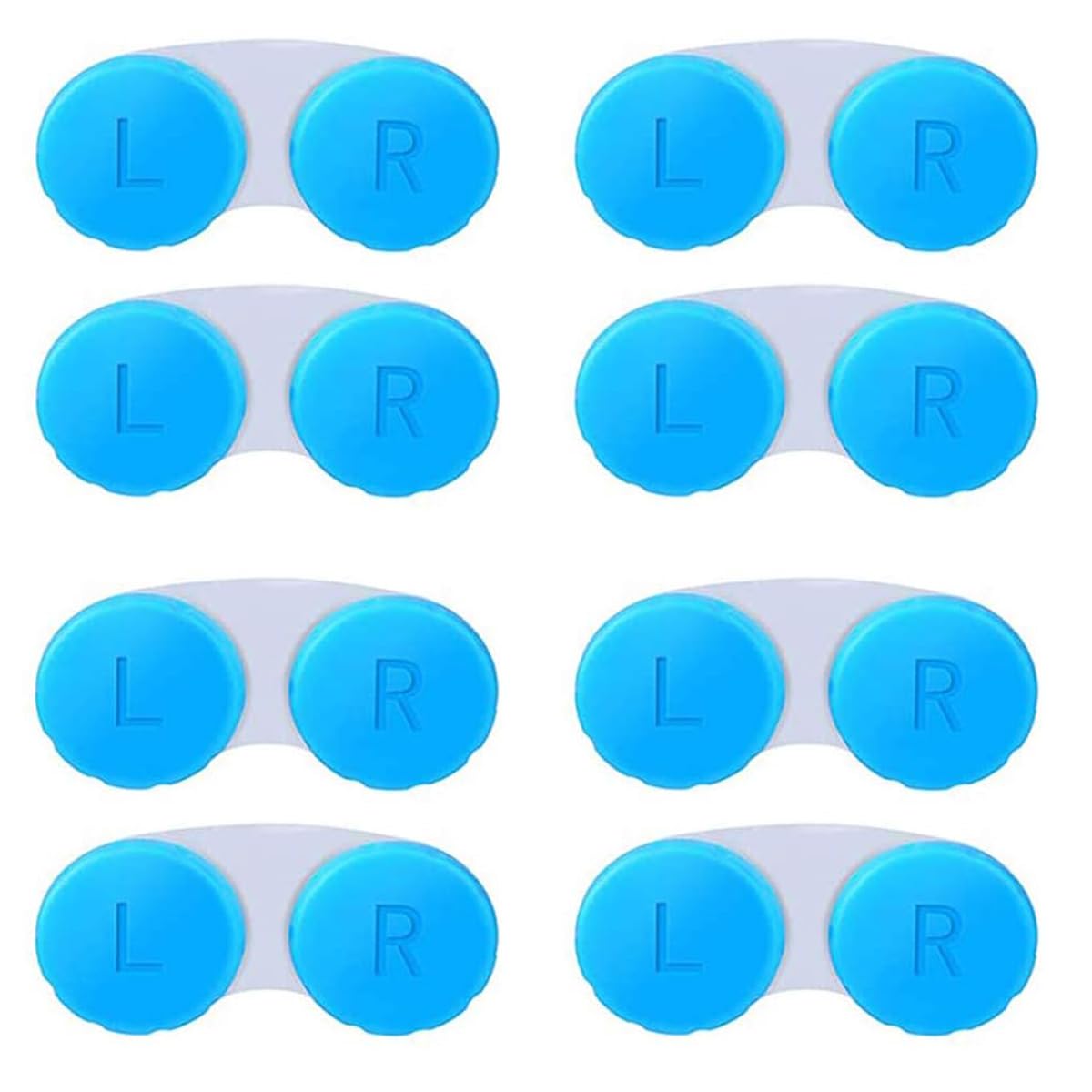 12 Pack Colorful Contact Lens Case Box Holder Container Soak Storage Kit