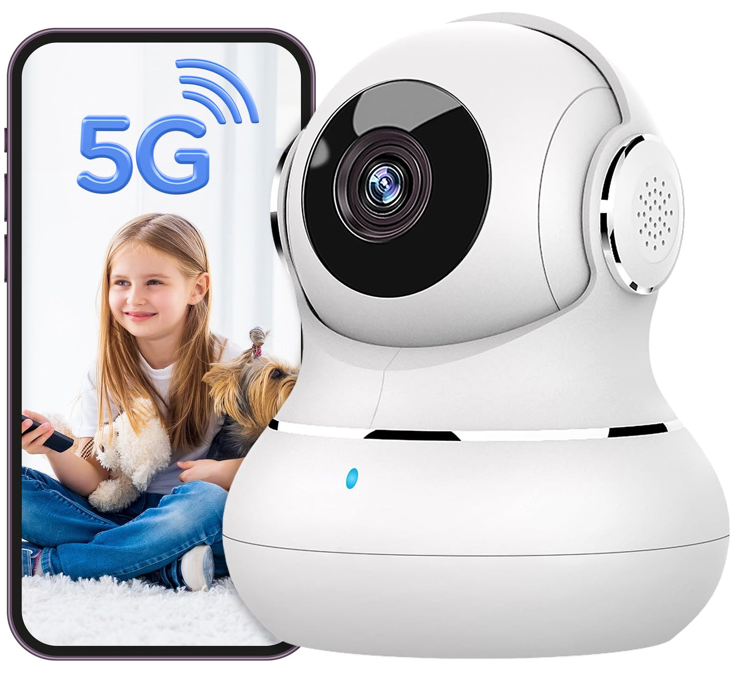 litokam Security Camera Indoor 2K, 360 Pan/Tilt Cameras for Home Security with Motion Detection, Baby Monitor Camera for Pet/Dog with Night Vision, WiFi Camera with App & 2-Way Audio (Only 2.4GHz