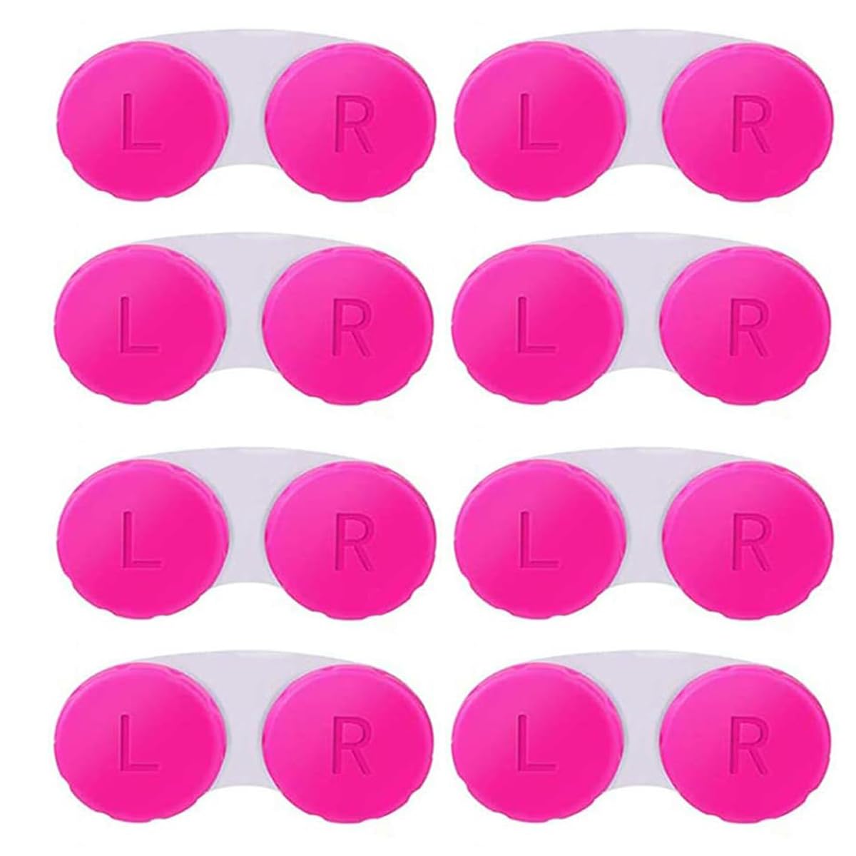 12 Pack Colorful Contact Lens Case Box Holder Container Soak Storage Kit