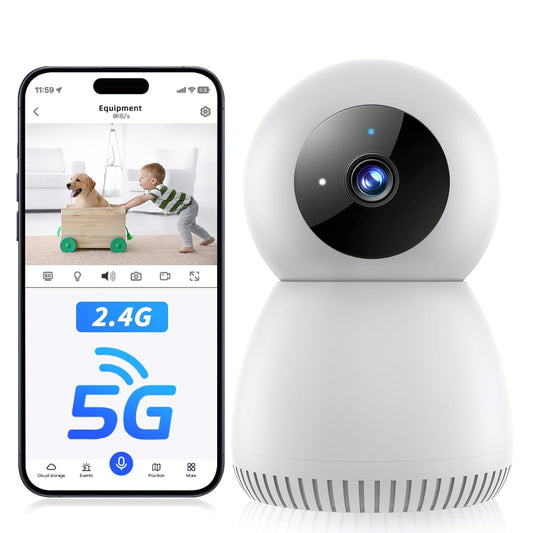 NoahTec Indoor Camera,1080P Pet Camera Baby Monitor, Cameras for Home Security Indoor, Baby/Pet Camera with Phone App with AI Motion Detection, 2-Way Talk, Night Vision, Siren, Compatible with Alexa